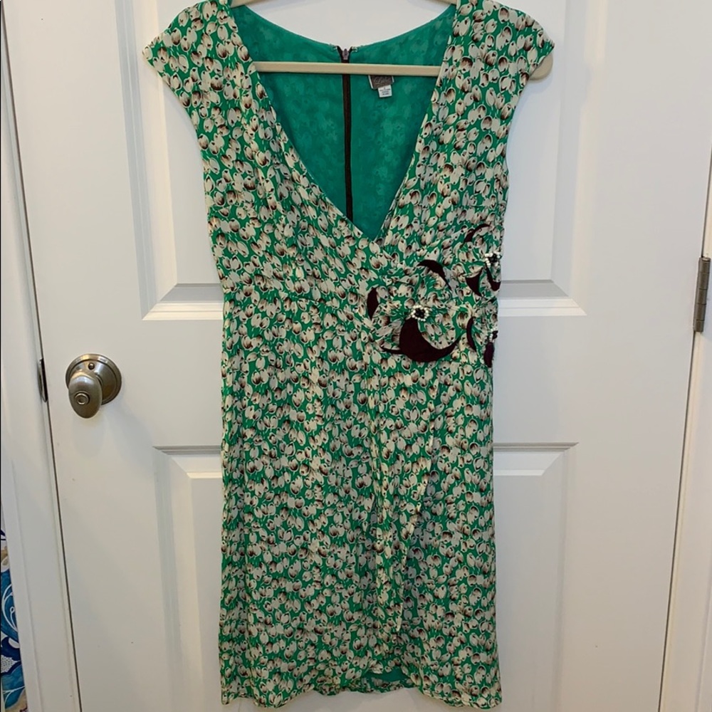 Anthropologie Dress with Lilac pattern